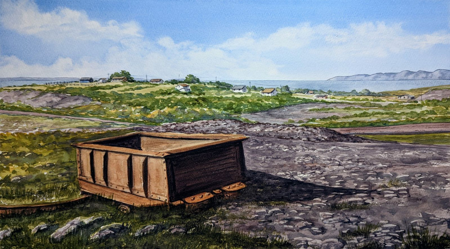 The Iron Island, Bell Island, Newfoundland (9.75 x 17.25  inch print)