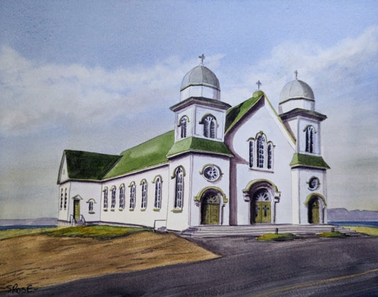 St. Michael's RC Church, The Front, Bell Island, Newfoundland (8 x 10 inch print)