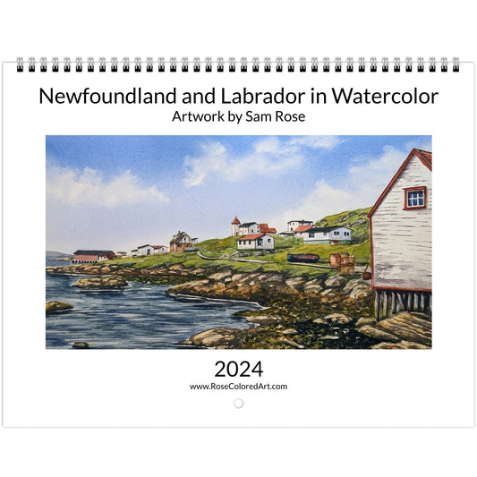 2024 Calendar (Newfoundland and Labrador Watercolor)