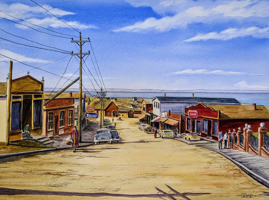 Old Town Square, Bell Island, Newfoundland (8 x 10 inch print)