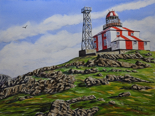 Cape Bonavista Lighthouse (original watercolor painting)