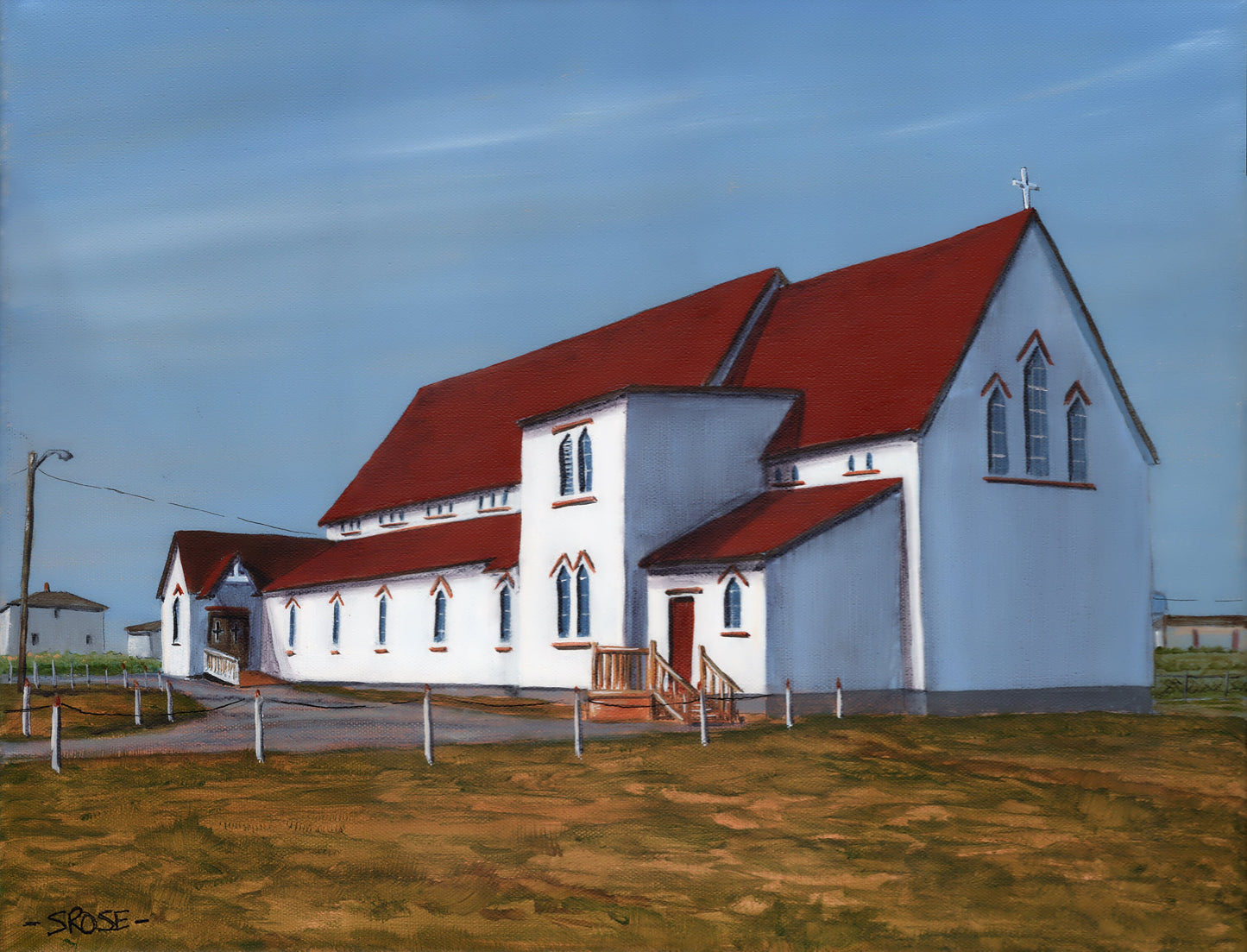 Old St. Cyprian's Church, Bell Island, Newfoundland (12.25 x 15.5 inch print)