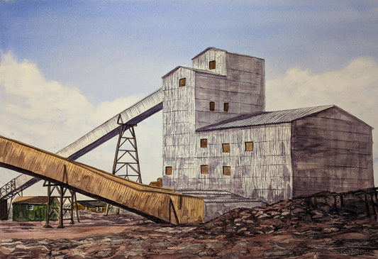 No. 3 Yard, Bell Island Mines, Newfoundland (11.25 x 16 inch print)