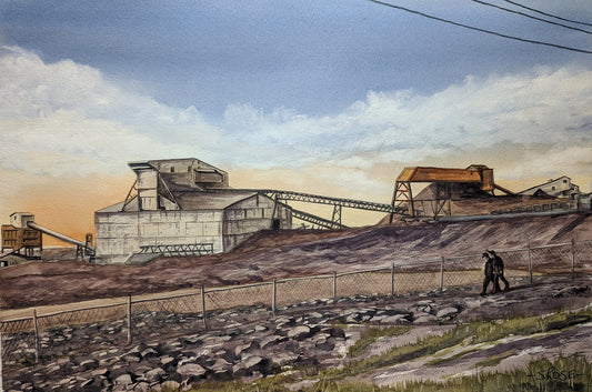 Early Shift, Bell Island Mines, Newfoundland (11 x 16 inch print)