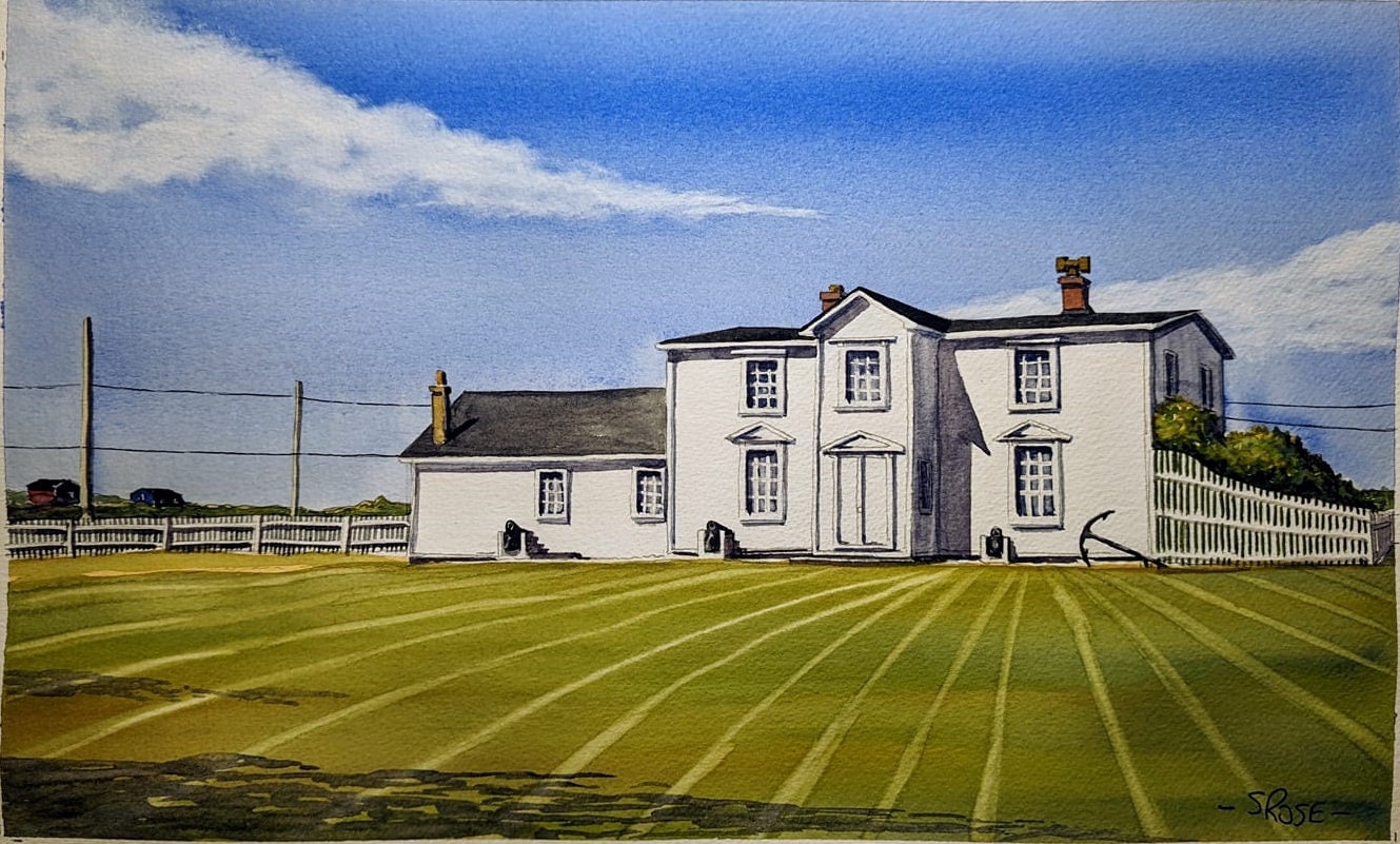 The Mockbeggar Plantation, Bonavista, Newfoundland (original watercolor painting)