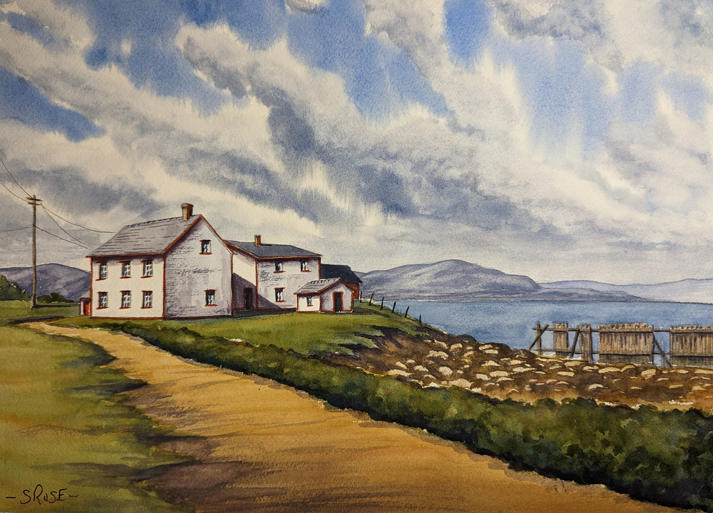 Newman's Point, Bonavista, Newfoundland (original watercolor painting)